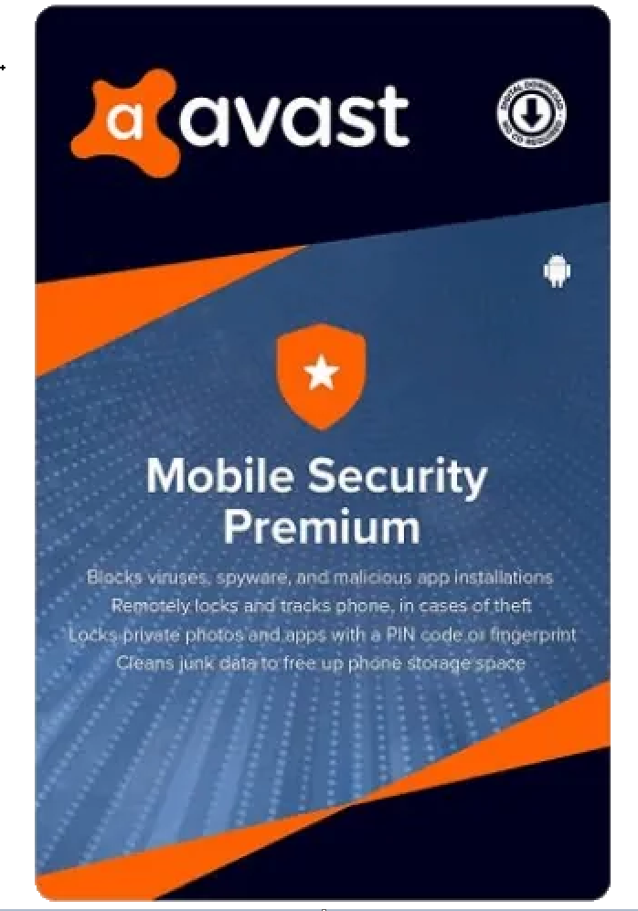 Avast Mobile Security Premium 1 Android 1 Year Global key